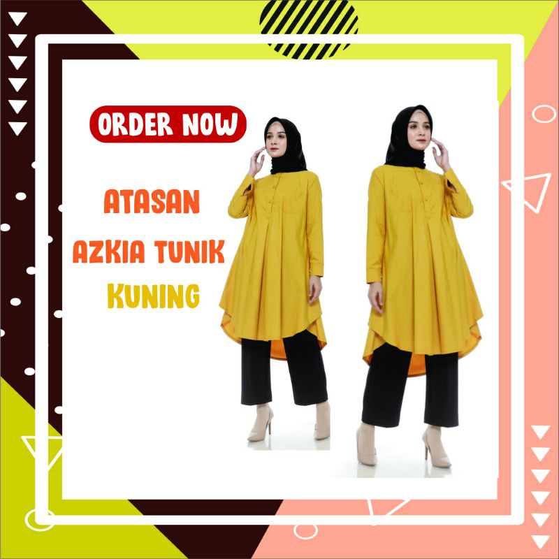 Atasan Wanita | Azkia Tunik Kuning