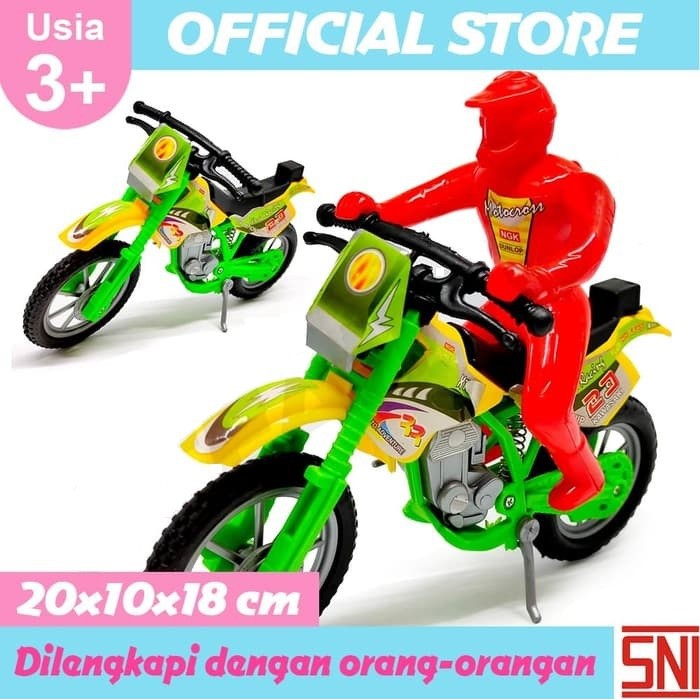 MOTOCROSS Motor Cross Pembalap Mainan Anak Multicolor MOTOCROSS Motor Cross Pembalap Mainan Anak Multicolor