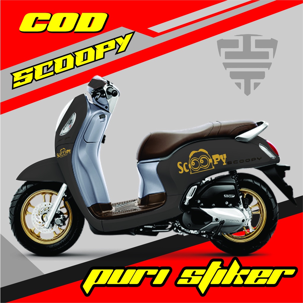 cutting stiker SCOOPY MINION stiker motor scoopy all varian