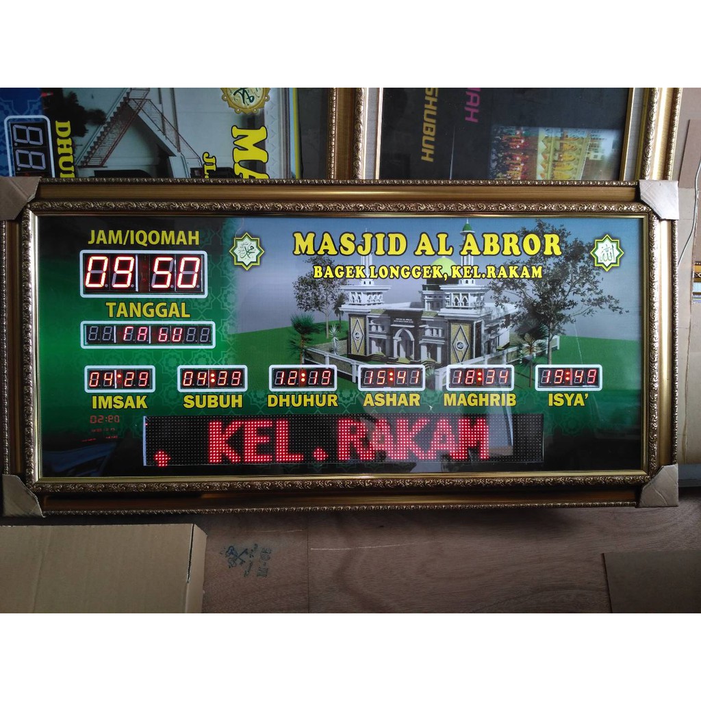 jam digital masjid / jadwal sholat digital masjid musholla otomatis