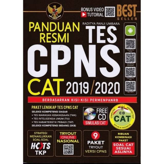 TerUpdate!! Buku Panduan Resmi Tes CPNS CAT\nedisi 2019/2020
