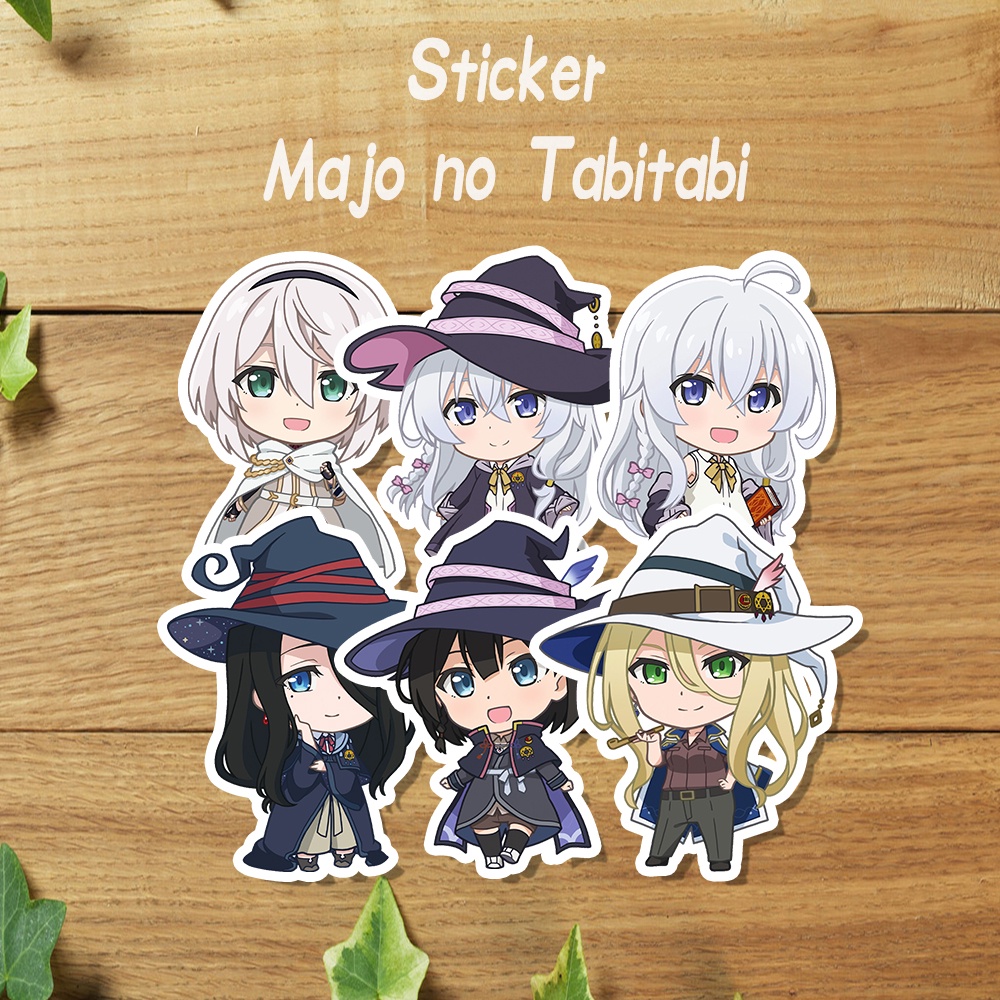 

Sticker Anime Majo no Tabitabi / Stiker Pack The Journey of Elaina (6Pcs)