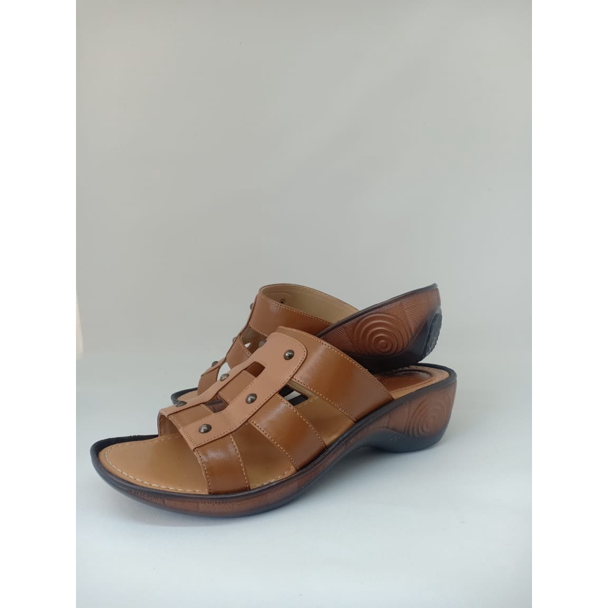 Sandal Kulit Wanita/ Wedges Kulit Wanita/ Sepatu Kulit Asli