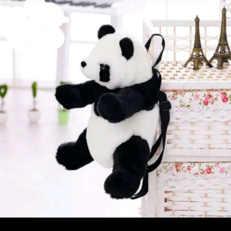 Tas Ransel Boneka Panda Tas Anak Lucu Gemoy Ransel Wanita Motif Panda Tas Korea  piknik anak Sekolah