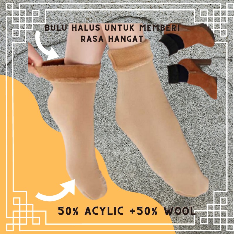 KAOS KAKI TEBAL WANITA. KAOS KAKI THERMAL KAOS KAKI MUSIM DINGIN LAPIS BULU.KAOS KAKI VELVET TEBAL