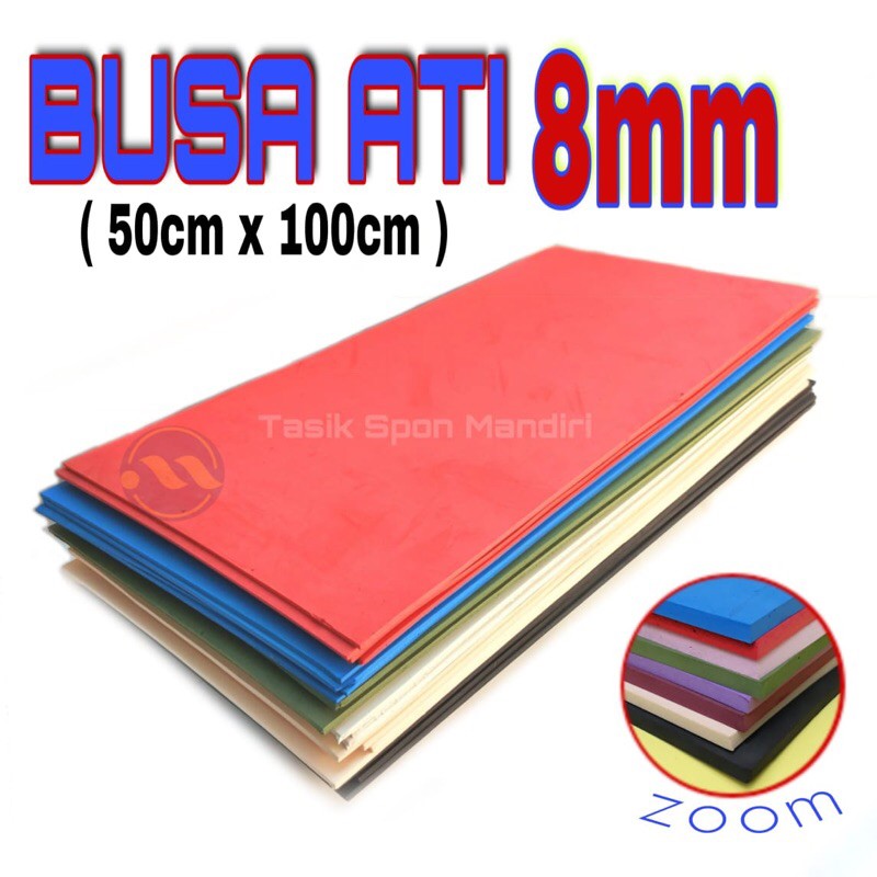 Busa Ati 8mm / Spon Eva / Spon Karet / Spon Ati Tebal / Busa Eva Spon