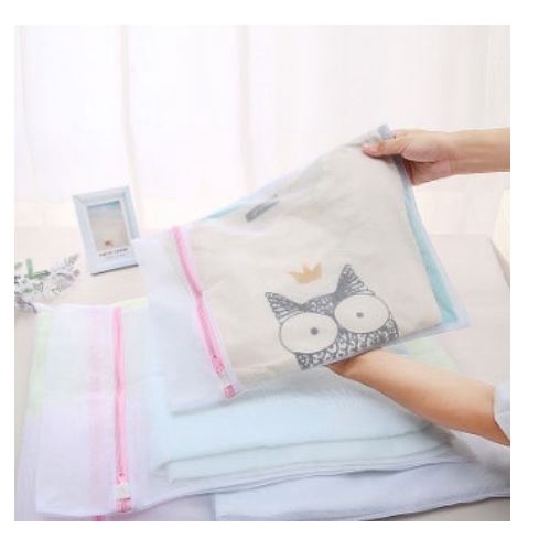 [TOSERBA_EMAK] - Tas Laundry Mesin Cuci 3 PCS - Transparent