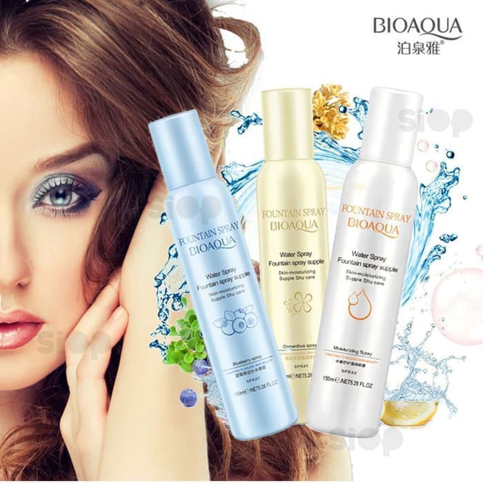 Bioaqua Fountain Spray Face Mist 150 Ml - Blueberry