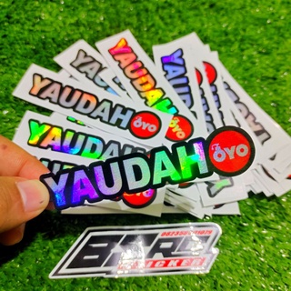 Jual sticker yaudah hologram / stiker yaudah oyo hologram | Shopee ...