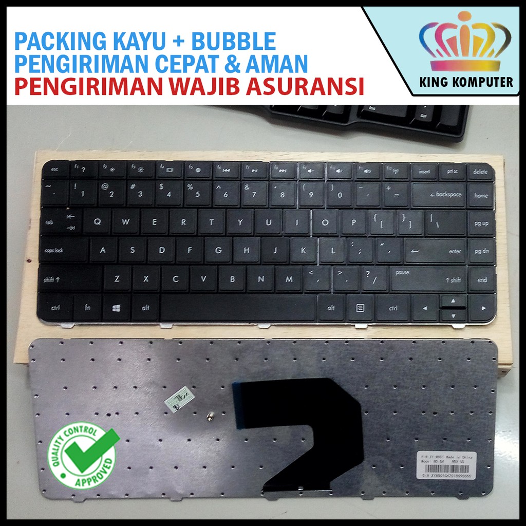 Keyboard Laptop HP COMPAQ CQ43 CQ57 CQ430 HP Pavilion G4 G6 Series Hitam