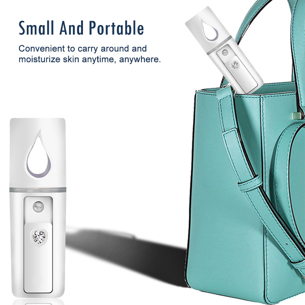 Nano Mist Sprayer Portable USB Rechargeable Untuk Melembabkan Kulit Wanita