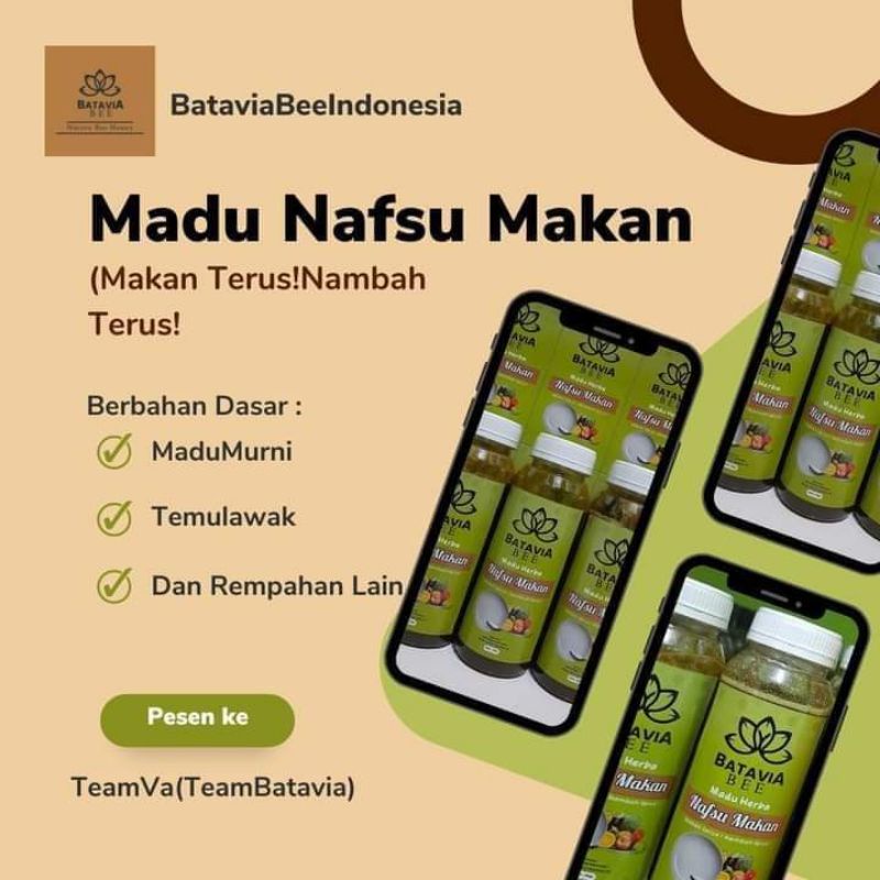 

MADU NAFSU MAKAN, MADU HERBAL, MADU BATAVIA BEE