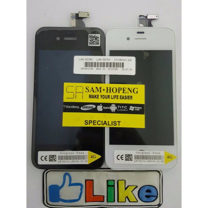 CUCI GUDANG iPhone 4 / 4S / CDMA LCD + Touchscreen + Frame Original 100% LIMITED
