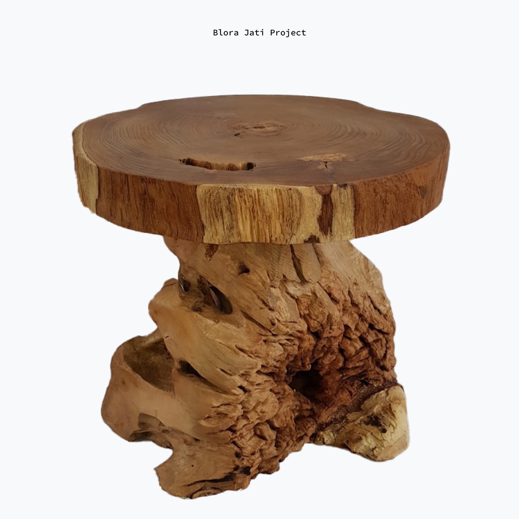 Kursi Jamur Akar Jati / Stool Chair - Type 17