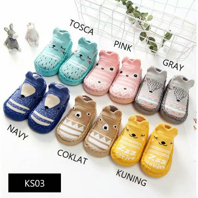 SEPATU Kaos Kaki Prewalker Anak Bayi Berjalan Korea Murah