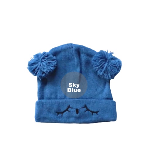 stoberi baby - KUPLUK SLEEPY BEAR (K) Topi Anak Lucu Model kupluk Usia 0 Sampai 3 Tahun Kualitas Terbaik