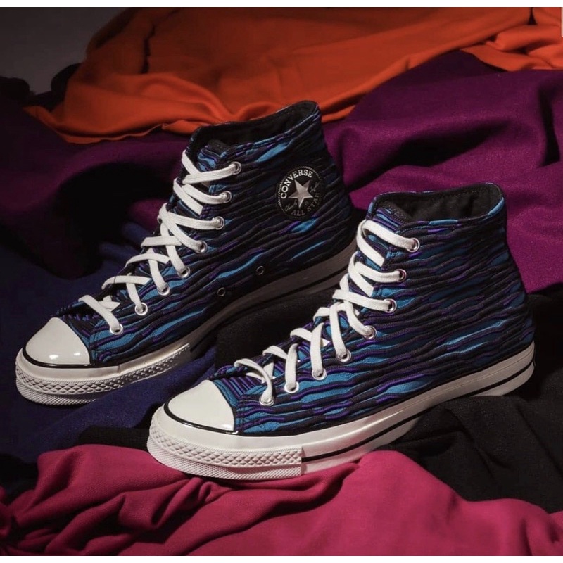 Converse Chuck 80s High Vibrant Knit Ocean Dephts Egret Black
