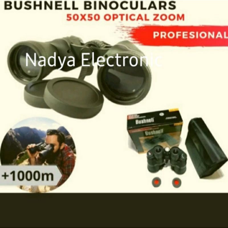 TEROPONG BUSHNELL ZOOM /TEROPONG JARAK TERJAUH- HITAM 50x50