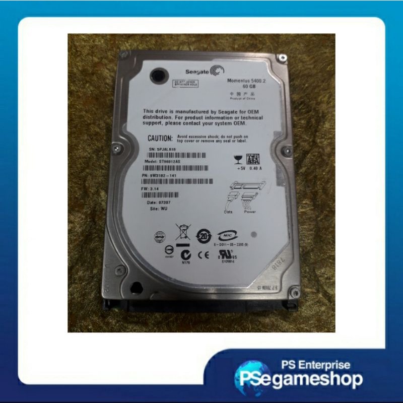 SATA 60GB SEAGATE ( Preloved )