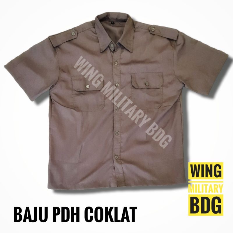 baju pdh coklat security seragam pdh coklat