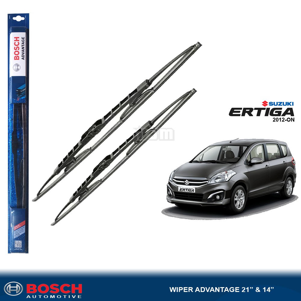 Bosch Advantage / Karet Wiper Mobil Suzuki Ertiga 2012-ON 21&quot; dan 14&quot; (Sepasang) / Wiper Ertiga