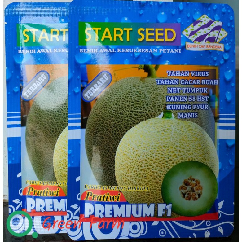 Melon Pratiwi Premium F1 Benih Melon Hibrida Kemasan 20gr Tahan Virus Mudah Diurus Kemasan Original Pabrik Star Seed Indonesia