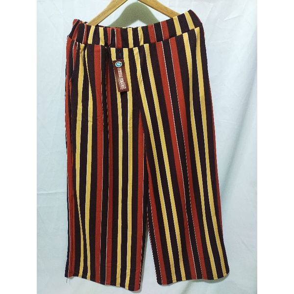 KULOT PANJANG JUMBO MOTIF SALUR TERLARIS-Salur coklat
