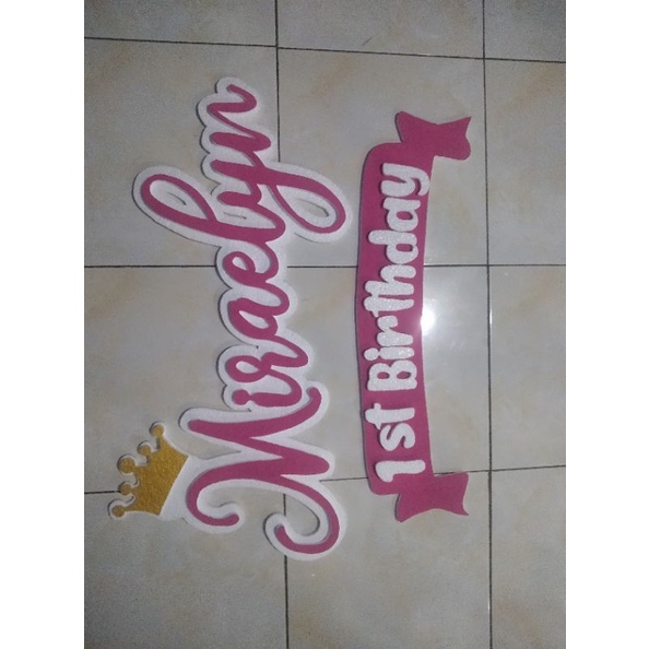 Nama Backdrop + nama styrofoam