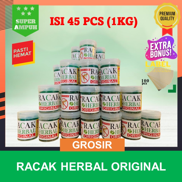 GROSIR RACUN CICAK HERBAL KILOAN ISI 45 PCS HARGA SUPER HEMAT RESELLER SIAP JUALAN PEMBASMI CICAK SUPER AMPUH