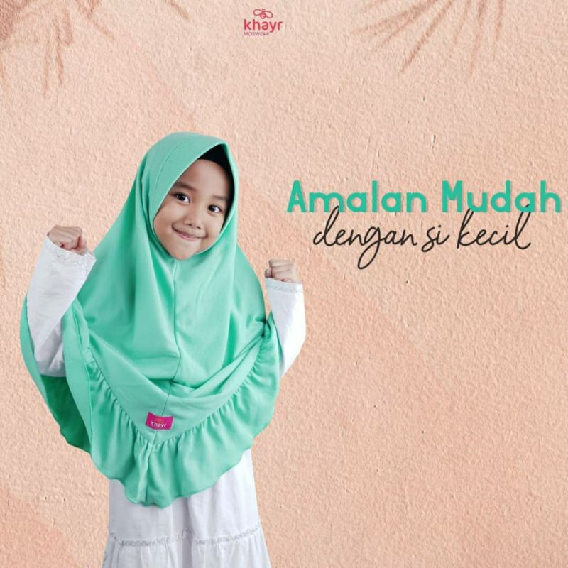 Jilbab Alula anak Tosca Muda Khayr Moswear