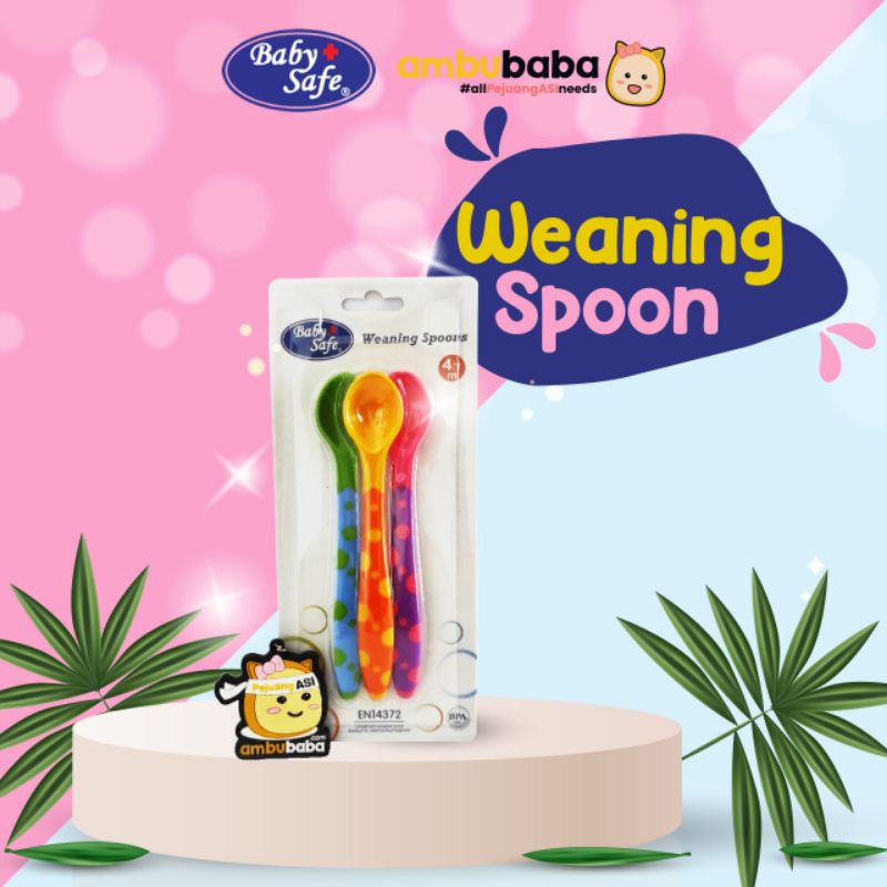 Baby Safe Weaning Spoon Sendok Bayi