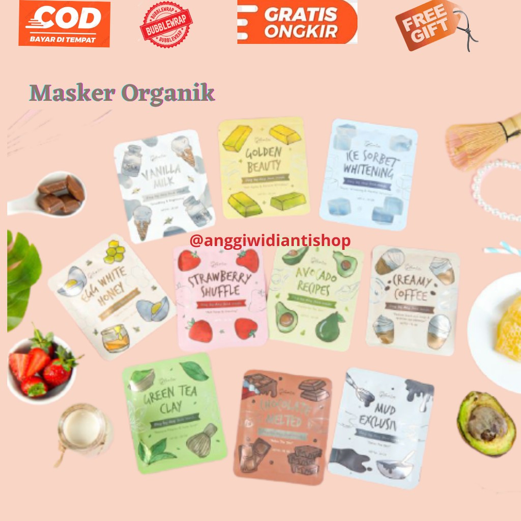 MASKER BY LEA GLORIA MASKER LEA 20GR KEMASAN BARU BPOM