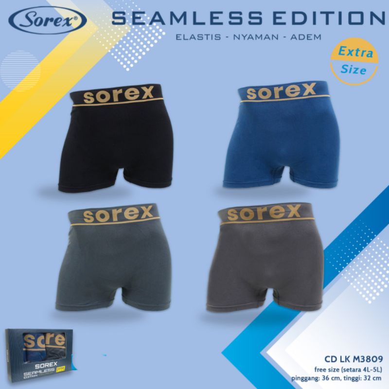 Sorex boxer LK M 3809 jumbo size setara 4L-5L seamless edition