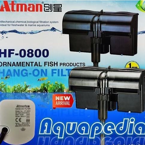 Atman HF-0800 Filter Gantung Aquarium Hang-on Filter