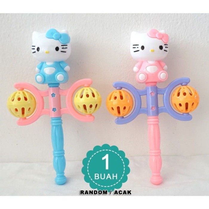 Mainan Anak bayi kerincigan lucu hello Kitty / mainan bayi hello kitty shaker