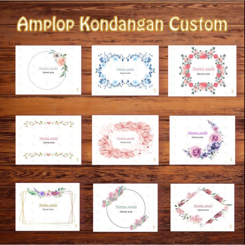 

AMPLOP KONDANGAN CUSTOM (Part 01)