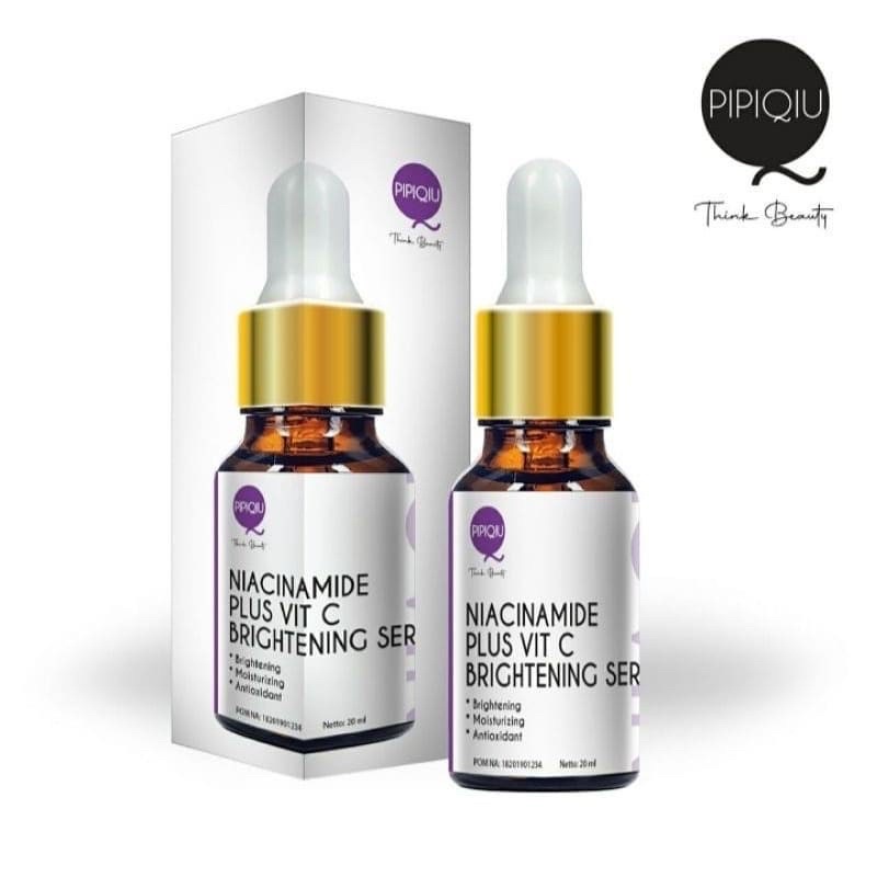 PROMO PIPIQIU SOLUTION SERUM NIACINAMIDE + VIT C BRIGHTENING SERUM 20ML BPOM RESMI