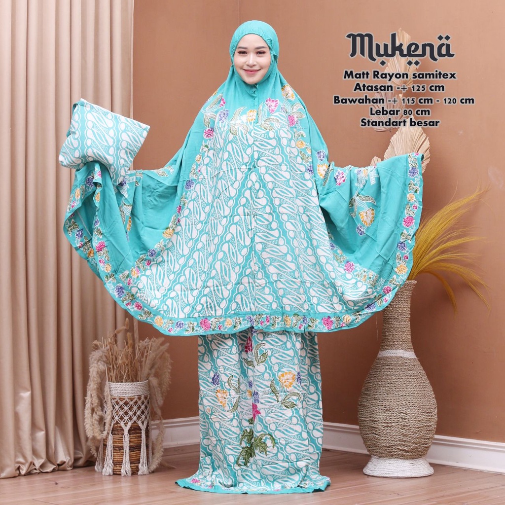 (TERMURAH) MUKENA BATIK CAP JUMBO PEKALONGAN MUKENA DEWASA