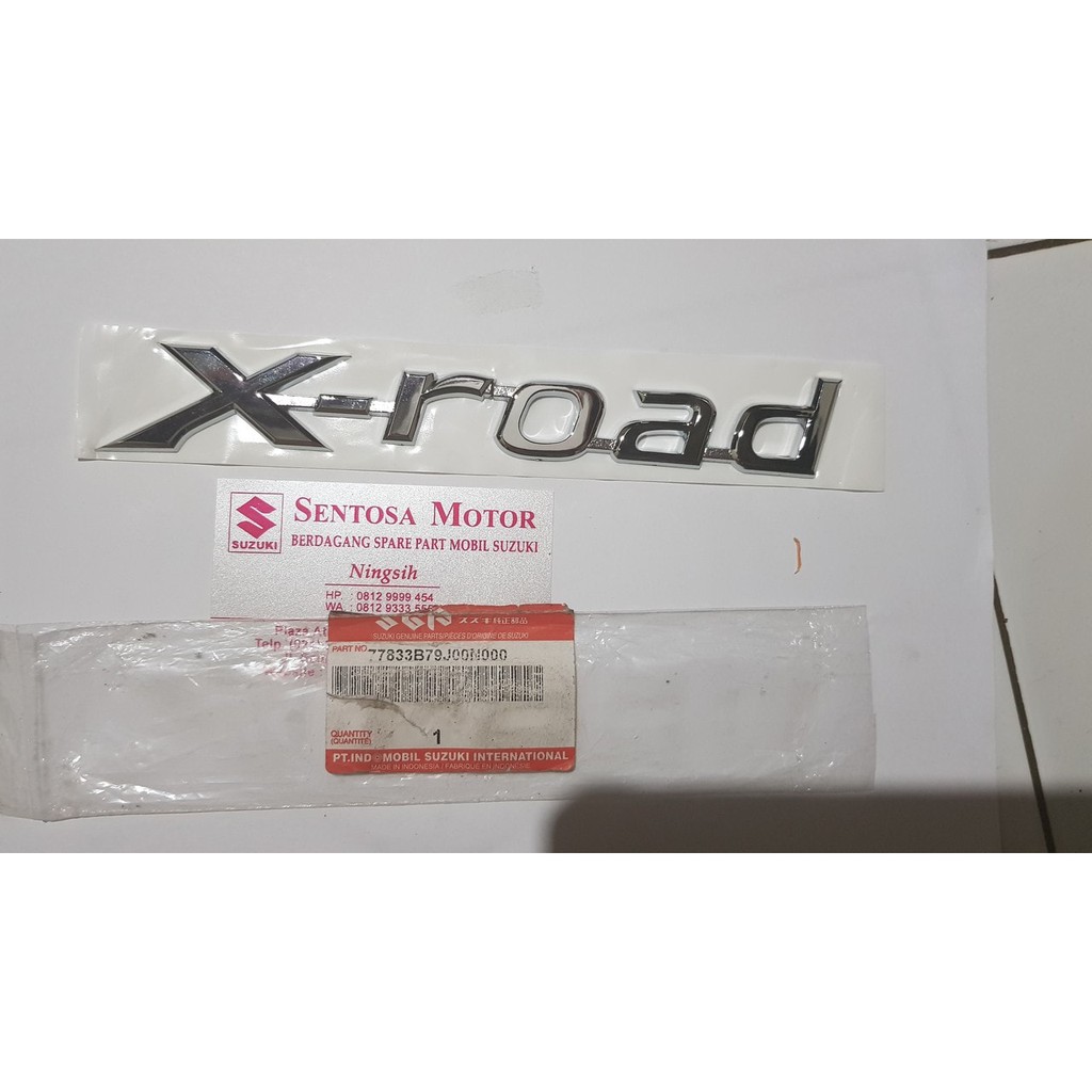 Emblem Logo Xroad X-Road Suzuki Sx4 Asli Sgp