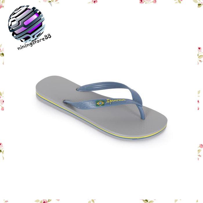 Sandal sendal pria Ipanema Men Flip Flop & Clas Brasil II Ad GreyBlue SL69