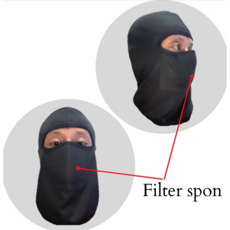 Masker Motor Ninja Polos KBR