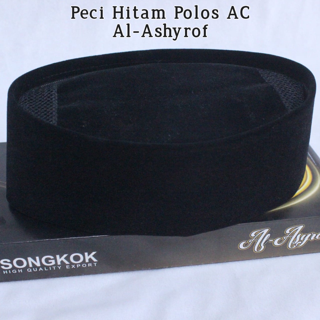 Peci Hitam Polos Ac Tinggi 7 , 9 , 10 Cm Export Quality