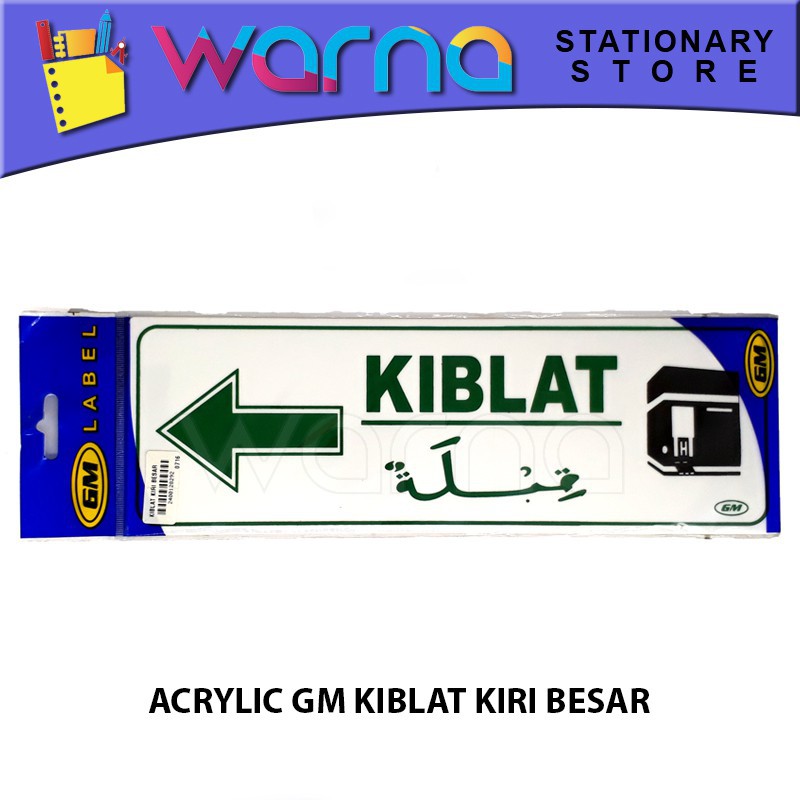 

GM label kiblat kiri besar