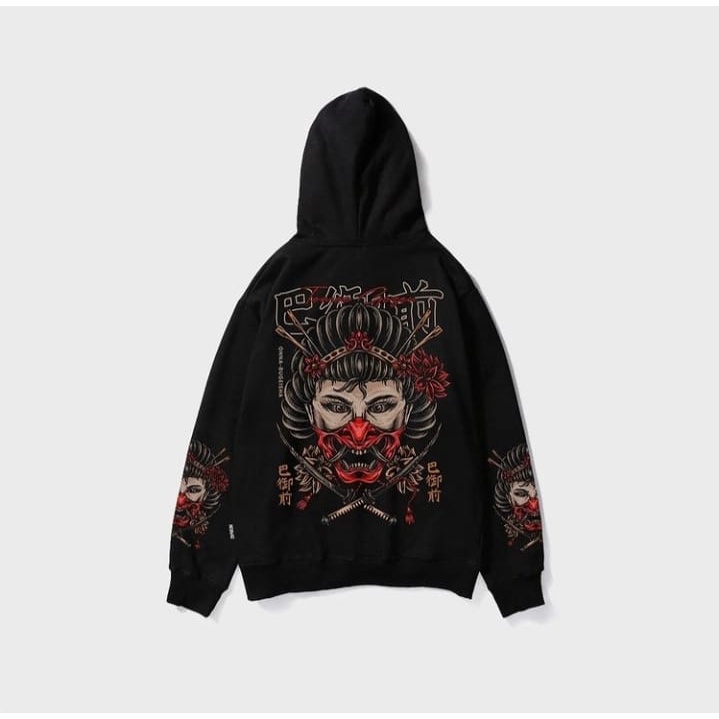 Hoodie Sukajan Memphis Origins Jaket Sweater Motif Jepang Tomoe Gozen Terbaru