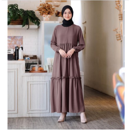 GAMIS BUSUI JUMBO BAHAN RAYON PREMIUM LD 102  PJ 135 /MAXY DRESS PREMIUM AZRAF DRESS