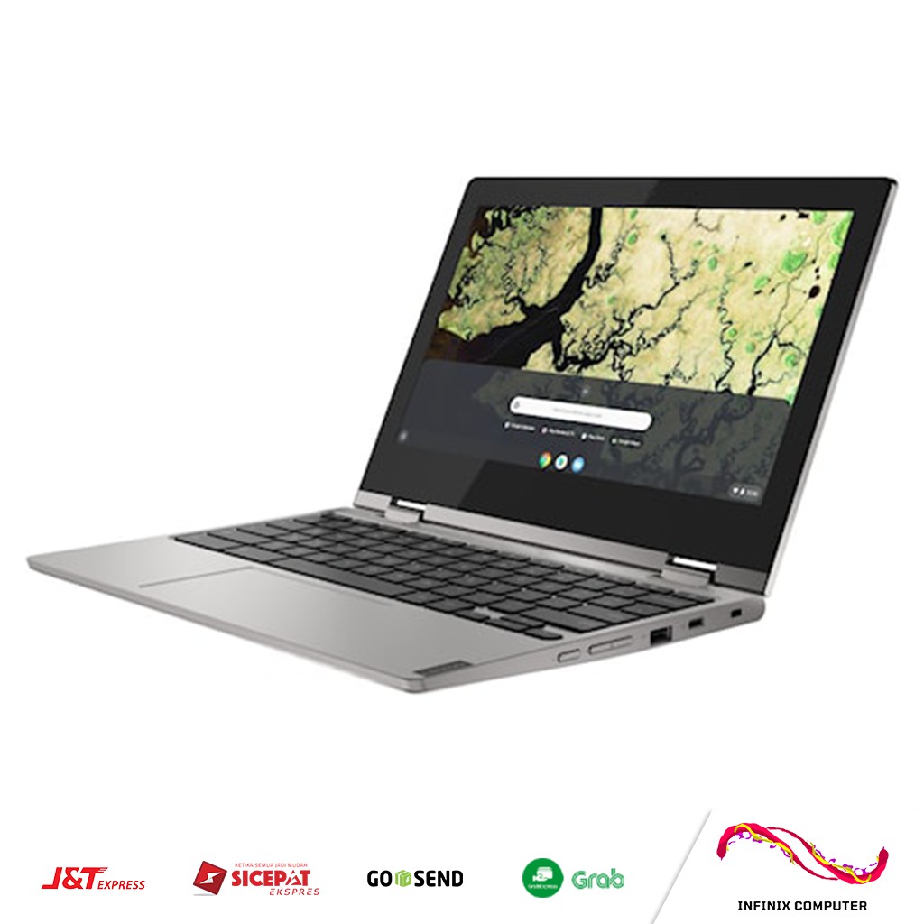 NOTEBOOK LENOVO CHROMEBOOK 2IN1 TOUCH N4000 4GB 128GB SEKOLAH KERJA E102-3