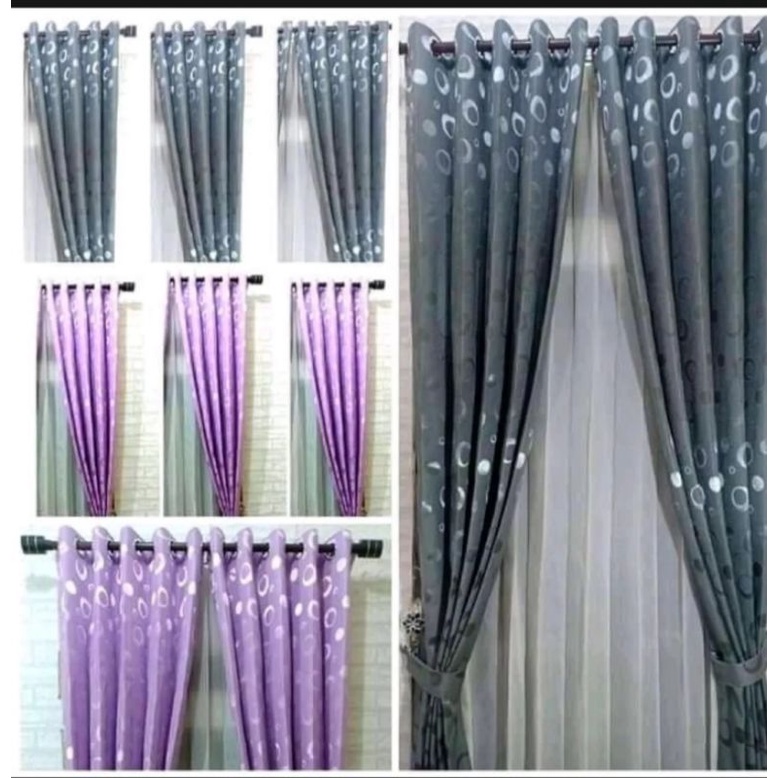 Gerden jendela pendek gorden minimalis jendela gorden motif minimalis polkadot Gorden polos tebal mu