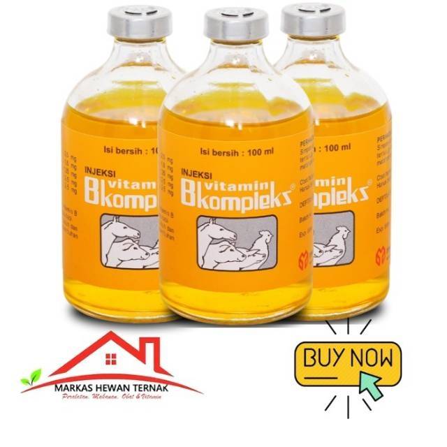 Vitamin B Kompleks Injeksi Hewan Ternak Sapi Ayam Babi 100ml Shopee Indonesia