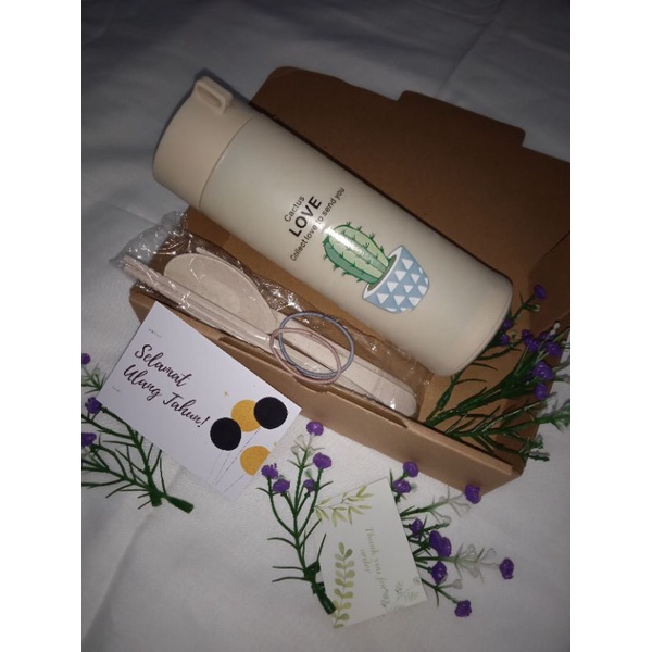 PAKET HAMPERS BOX TUMBLER KACA KAKTUS
