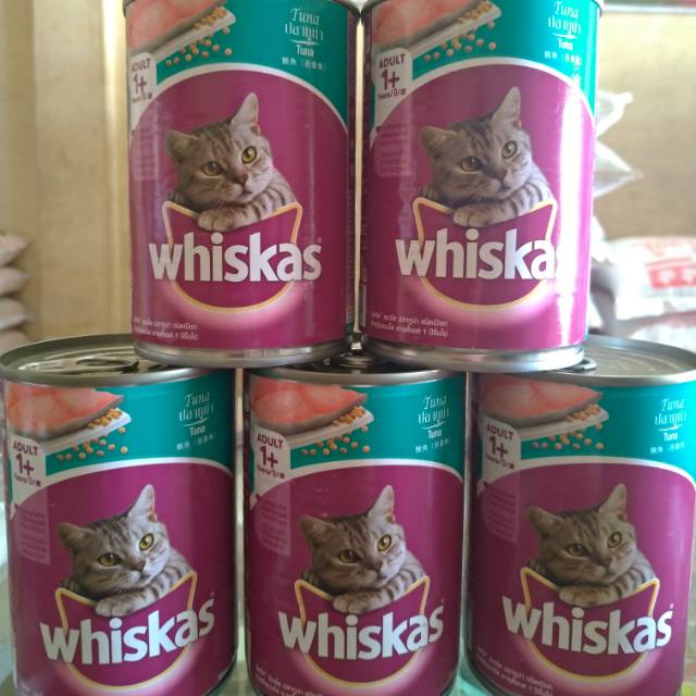 Whiskas 1+ kaleng makanan kucing basah medan 400g